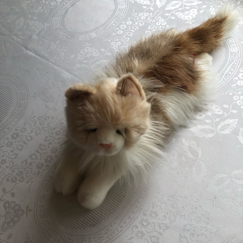 Douglas Kiki Ragdoll Cat Plush Toy Cream/Caramel Fluffy Fur Stuffed Animal